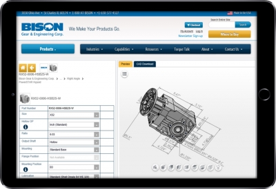 Bison Gear Launches Web-Based 3D CAD Configurator