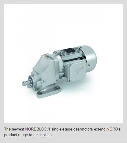NORD Extends Line of Single-Stage Helical Gear Units