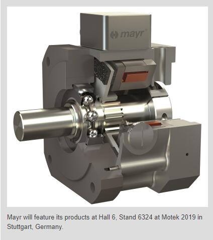 Mayr Offers New Brake and Coupling Technology at Motek 2019