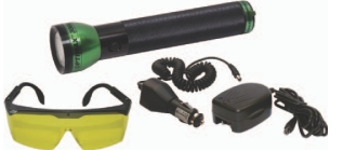 Powerful leak detection flashlight catches all leaks