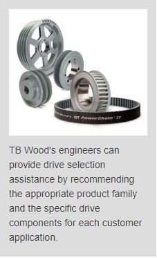 TB Wood's Offers Belt Drive Solutions