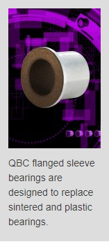 QBC Offers Flanged Sleeve Bearings