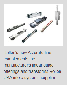 Rollon Enters Actuator Marketplace with New Product Line