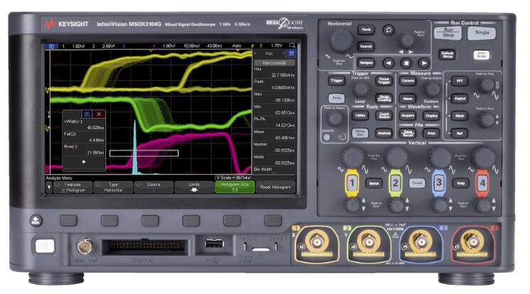 Oscilloscope equipped with new features