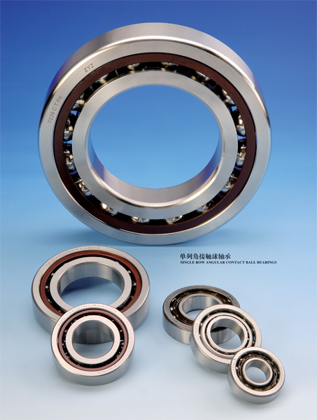 Single row angular contact ball bearings