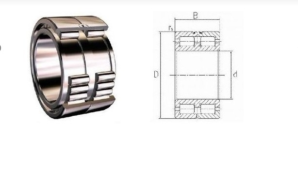 Double-row full complement cylindrical roller bearings with snap groove on the outer ring  double s