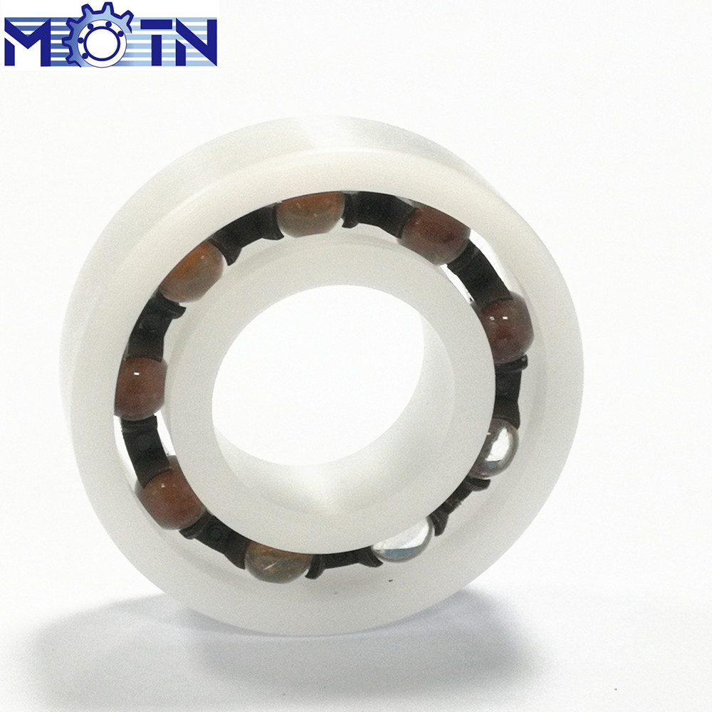 6200 POM PP PTFE PEEK plastic radial ball bearing 10mmx30mmx9mm  roulement en plastique