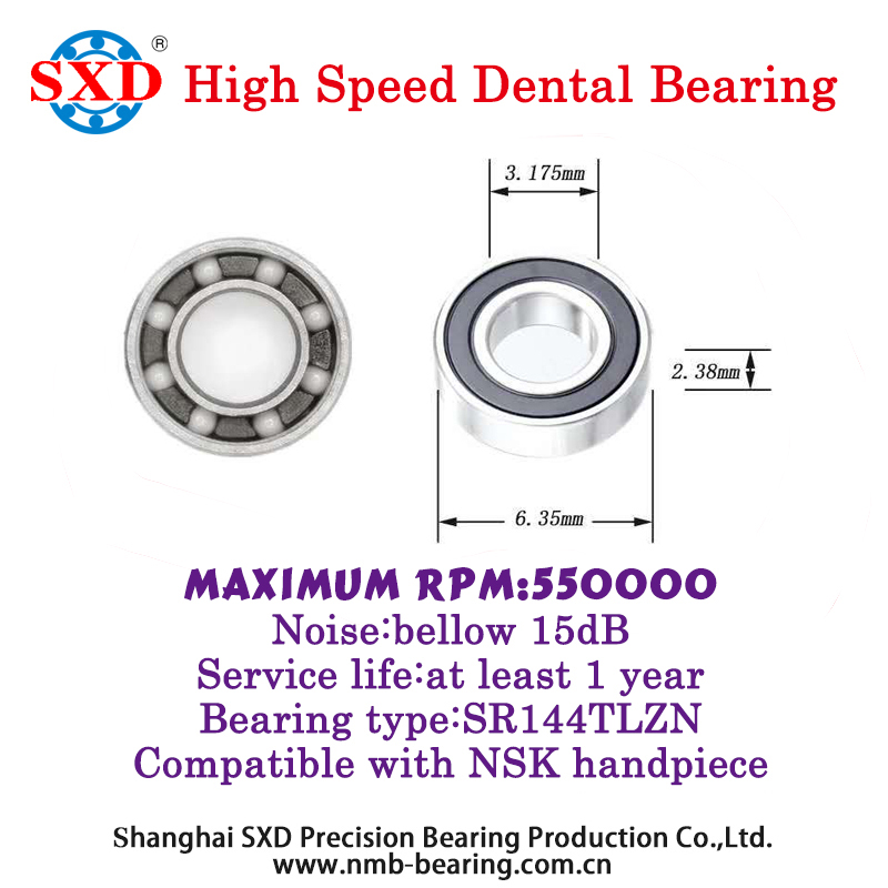 SR144TLZN High Speed Dental Bearing