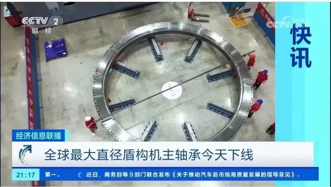 China Successfully Launches World's Largest Diameter Shield Machine With Independently Developed Main Bearing Technology!