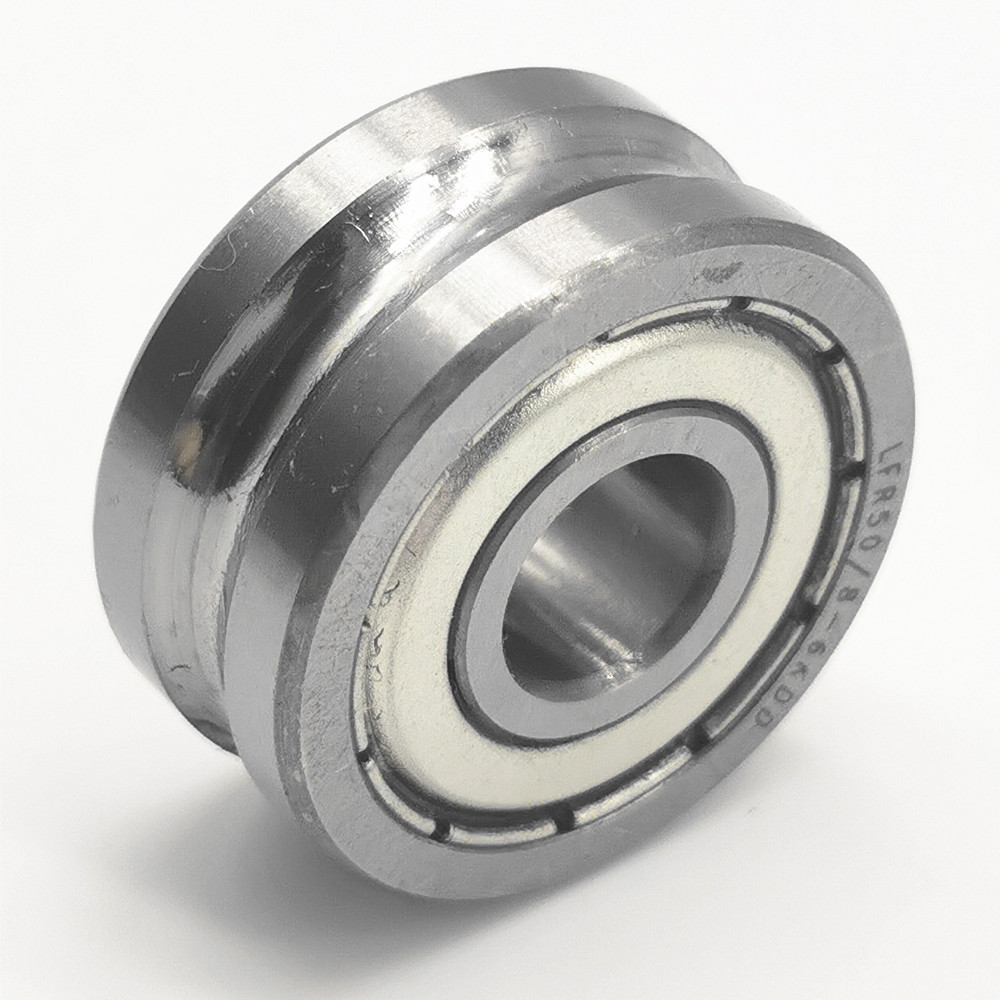 U groove pulley track guide wheel roller bearing for the Linear track systems    LFR50/8-6KDD,LFR50/8-6NPP  8mmx24mmx11mm