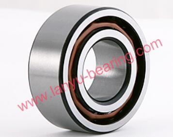 Crown steel cage double row angular contact ball bearing