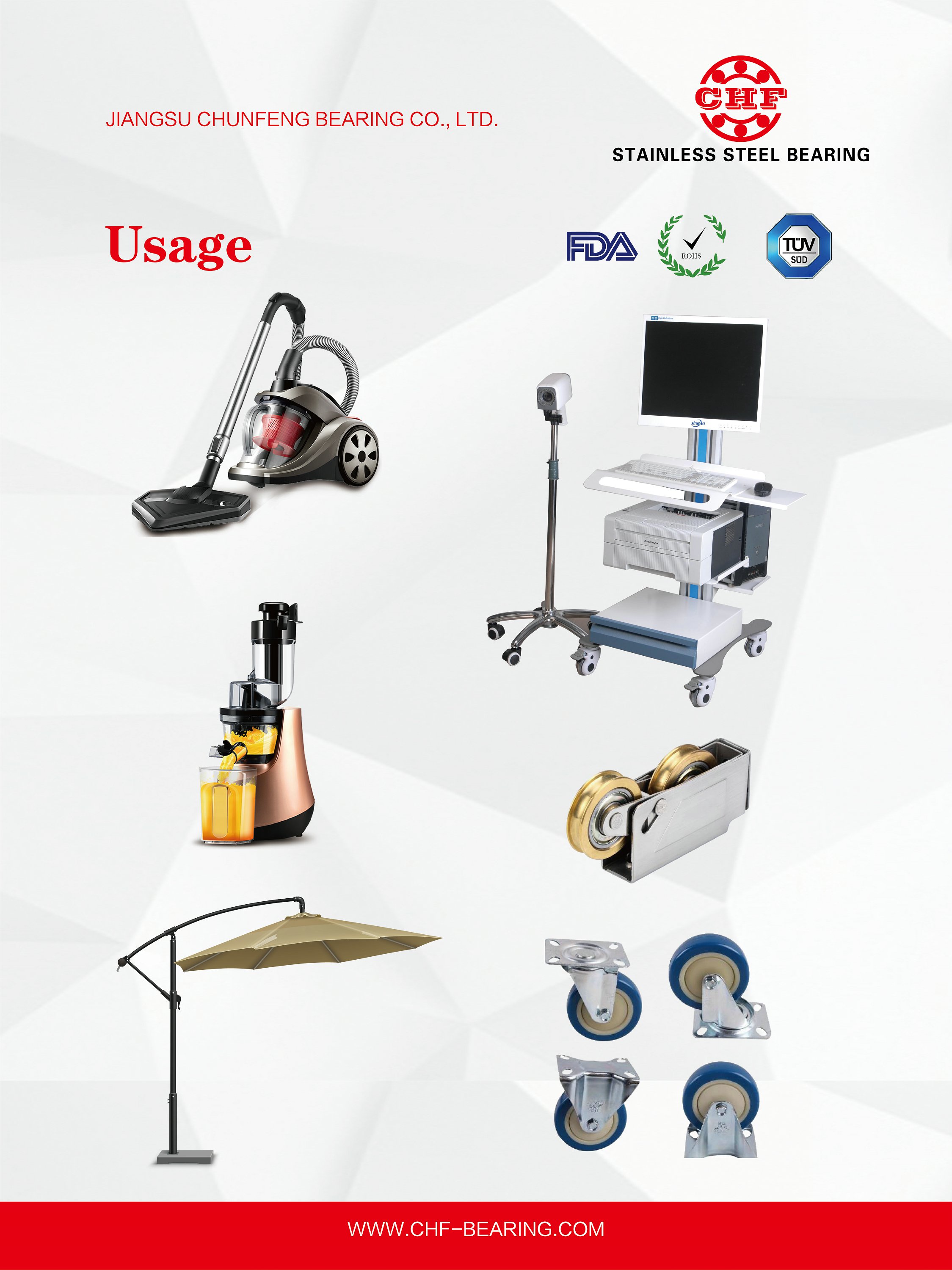 Application 10 of stainless steel bearing Application 10 of stainless steel bearing