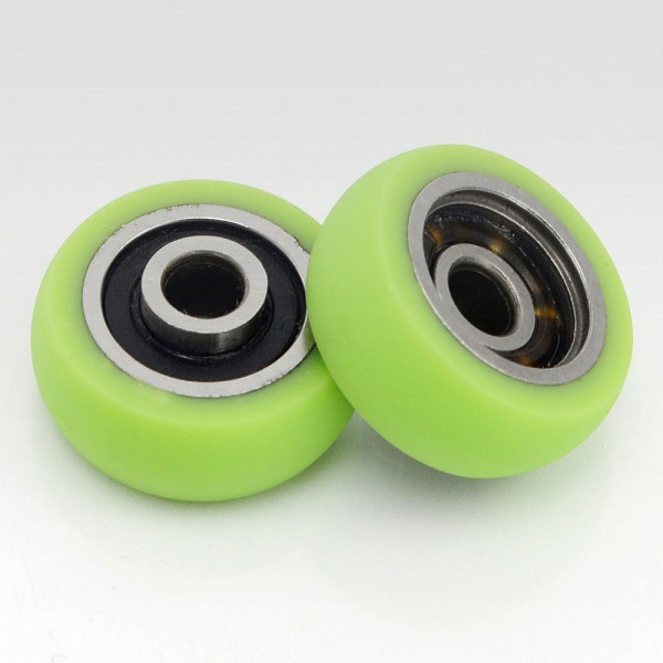 Closet sliding door roller bearing wheel