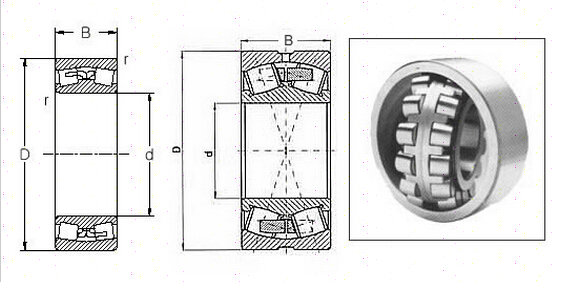 Spherical roller bearings 22212 EK