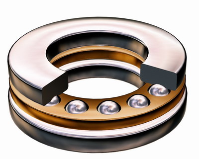 Way thrust angular contact ball bearings