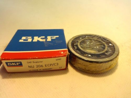 ORIGINAL SKF SINGLE ROW NU-206-ECP/C3 CYLINDRICLA ROLLER BEARING
