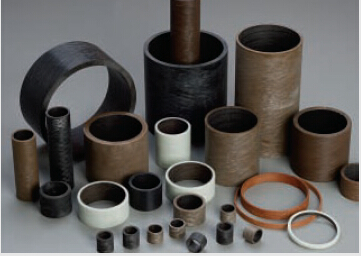 Filament wound plastic self-lubricating bearings