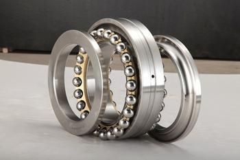 Double direction thrust ball bearings