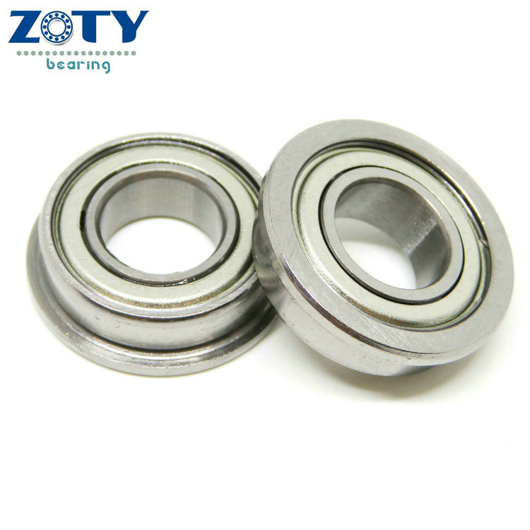 12x24x6mm Metal Double Shielded Flanged Ball Bearings F6901 F6901ZZ