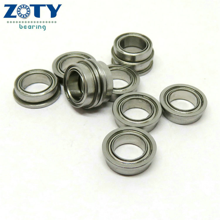 8x12x3.5mm MF128ZZ flanged ball bearing MF128 Robotic Systems Flanged Bearings