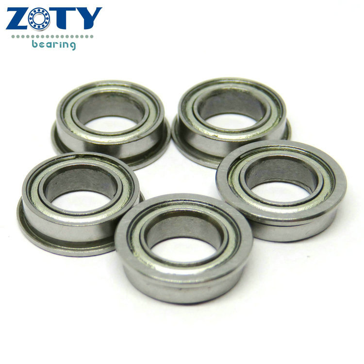 F605ZZ 5x14x5mm flanged miniature ball bearing for RC engine