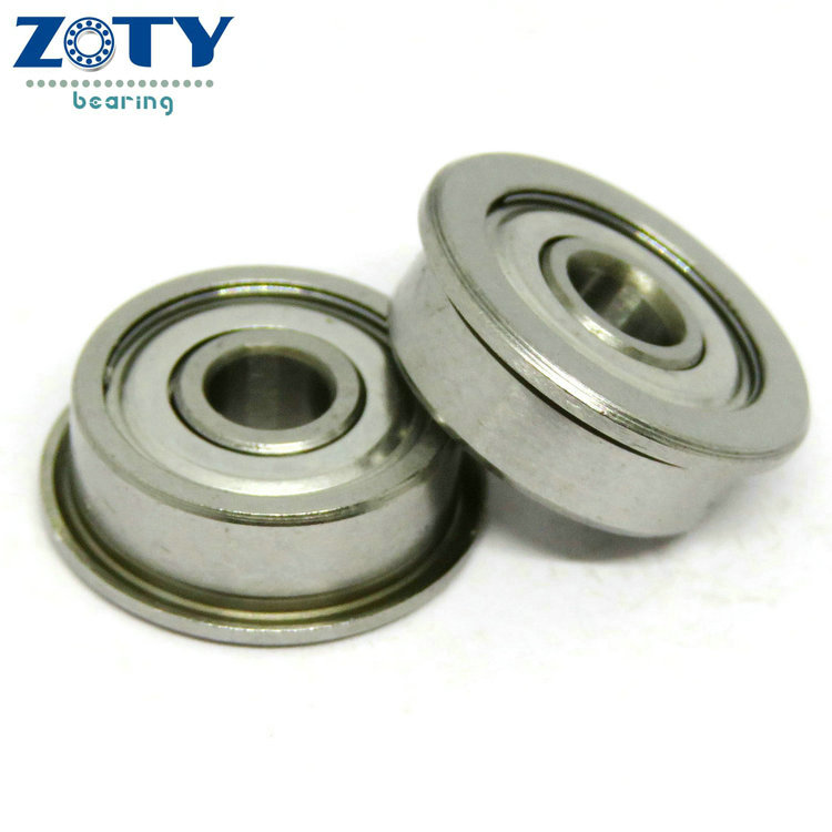 High quality Beaings 4x13x5mm ABEC-1 Flange Bearings F624ZZ