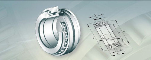 Axial ball bearings with slippery touch