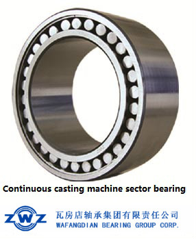 Continuous casting machine sector bearing