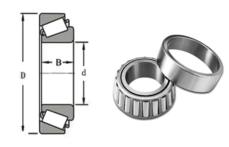 32032 テーパーローラーベアリング、160 mm x 240 mm x 51 mm、単列