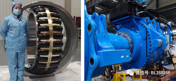 ZYS Technology successfully completed the installation of the first largest SRB wind power spindle bearing in China