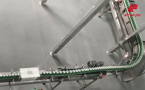 HENGJIU support all the chains and belts  for the 60000BPH beer production line